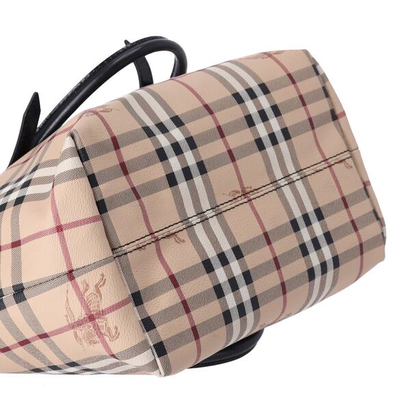 Burberry Small Salisbury Tote Bag Haymarket Check PVC Coated Canvas - Picture 6 of 7